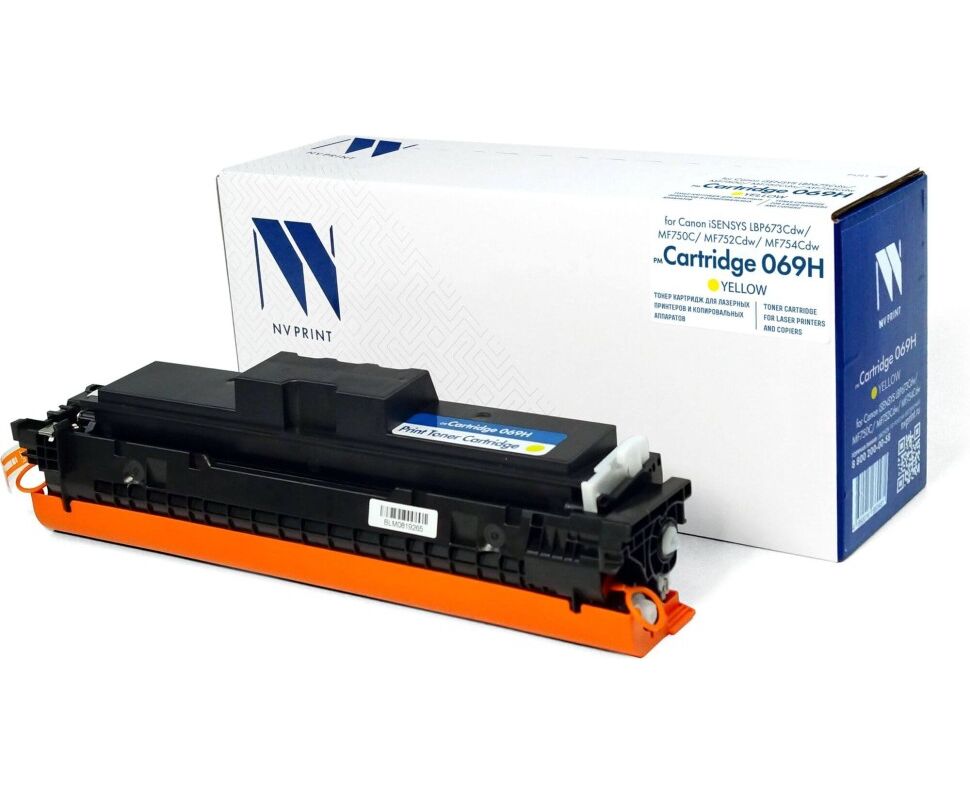 Купить тонер-картридж nv print nv-069hy yellow для canon isensys ...